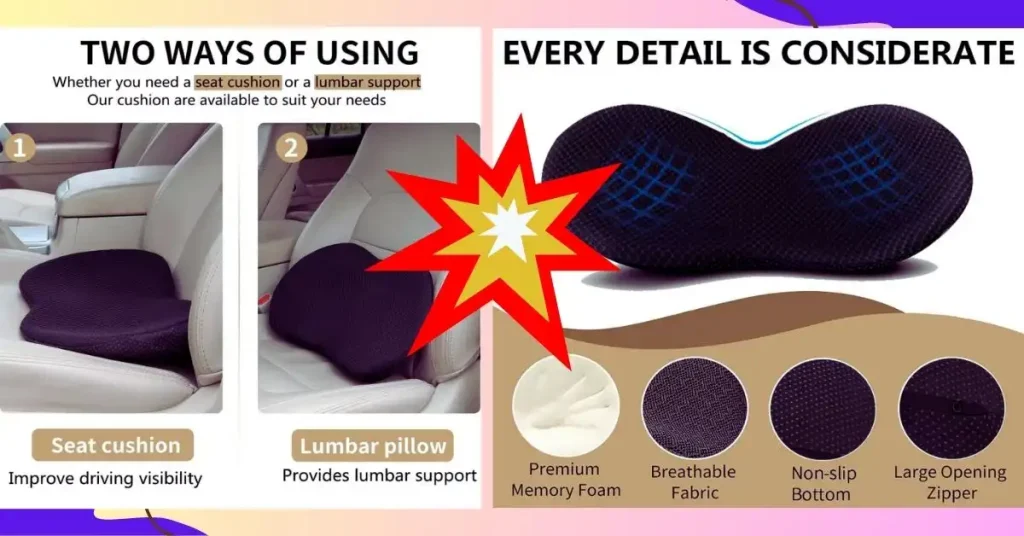 Car Seat Cushion For Sciatica