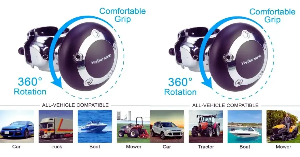 Quick Release Steering Wheel Spinner Knob