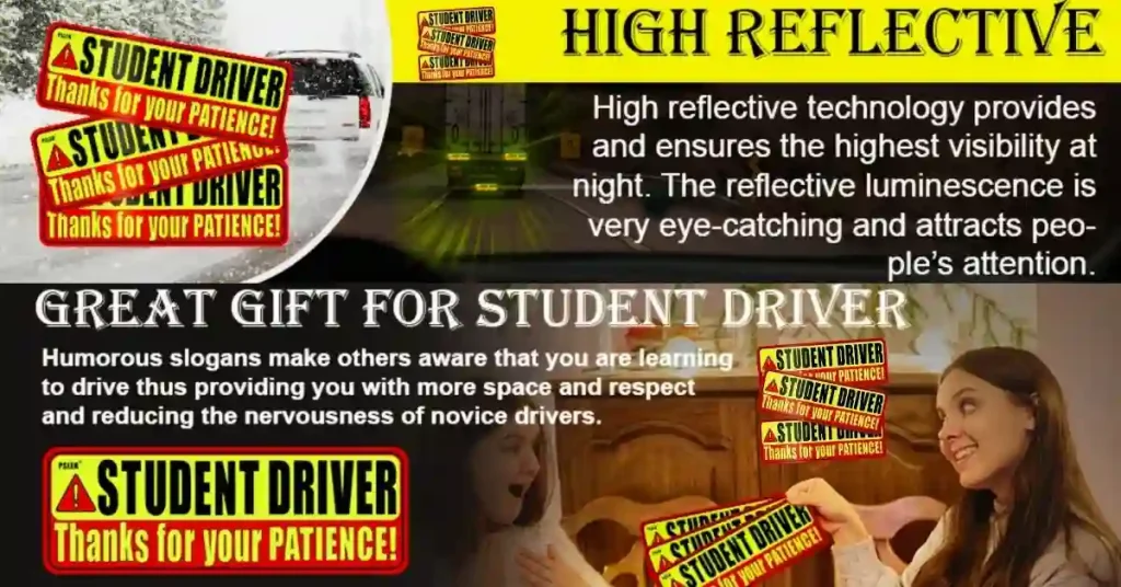 Student Driver Magnets