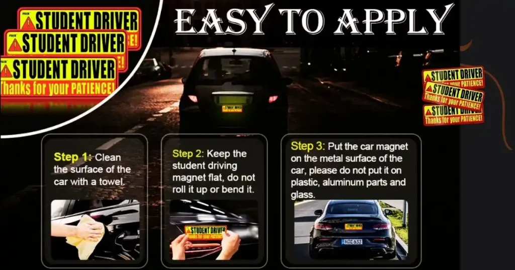 Student Driver Magnets