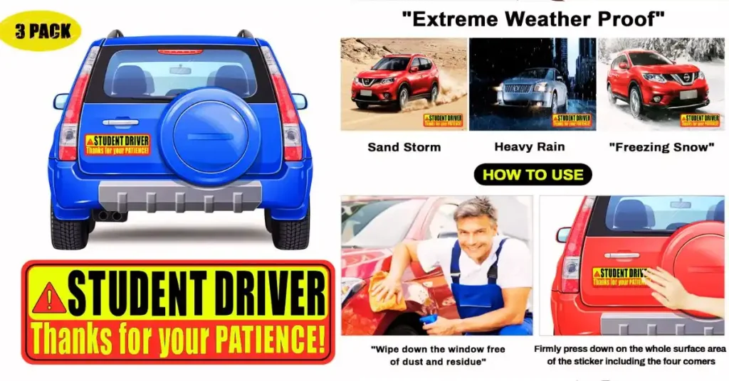 Student Driver Magnets