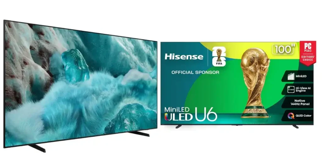 Hisense 100 vs Samsung 98-Inch TVs