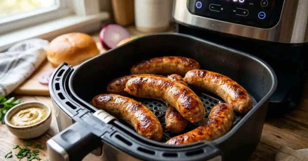 How long do you cook brats in an air fryer?