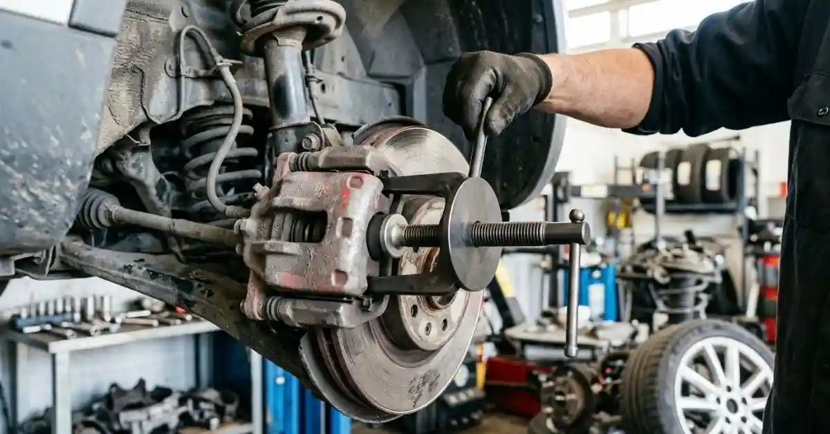 How to Use Brake Piston Tool