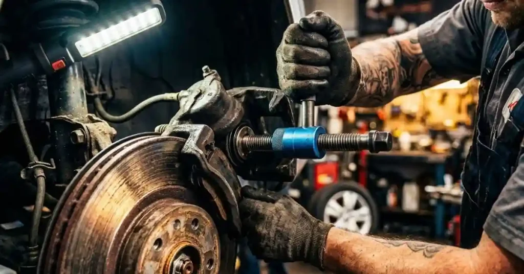 How to Use Brake Piston Tool