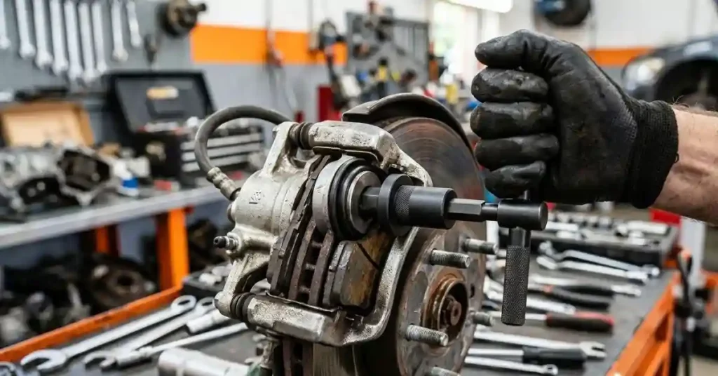 How to Use Brake Piston Tool