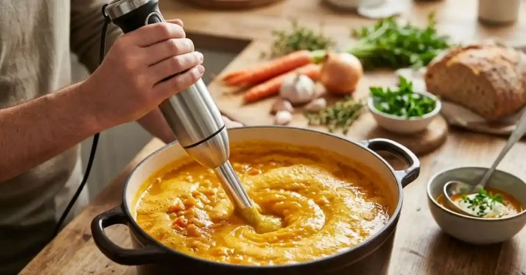 How to Use Immersion Blender for Soup