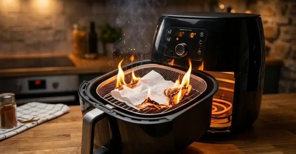 Will a Paper Towel Catch Fire in an Air Fryer?