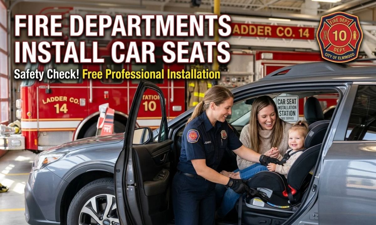 Fire Departments Install Car Seats